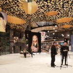 Bozi Tibor és Sz. Szilágyi Gábor a Face to Face pop-up tárlat megnyitóján