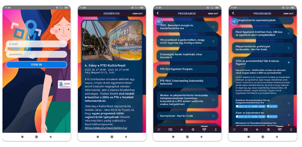 PTE digitális platform